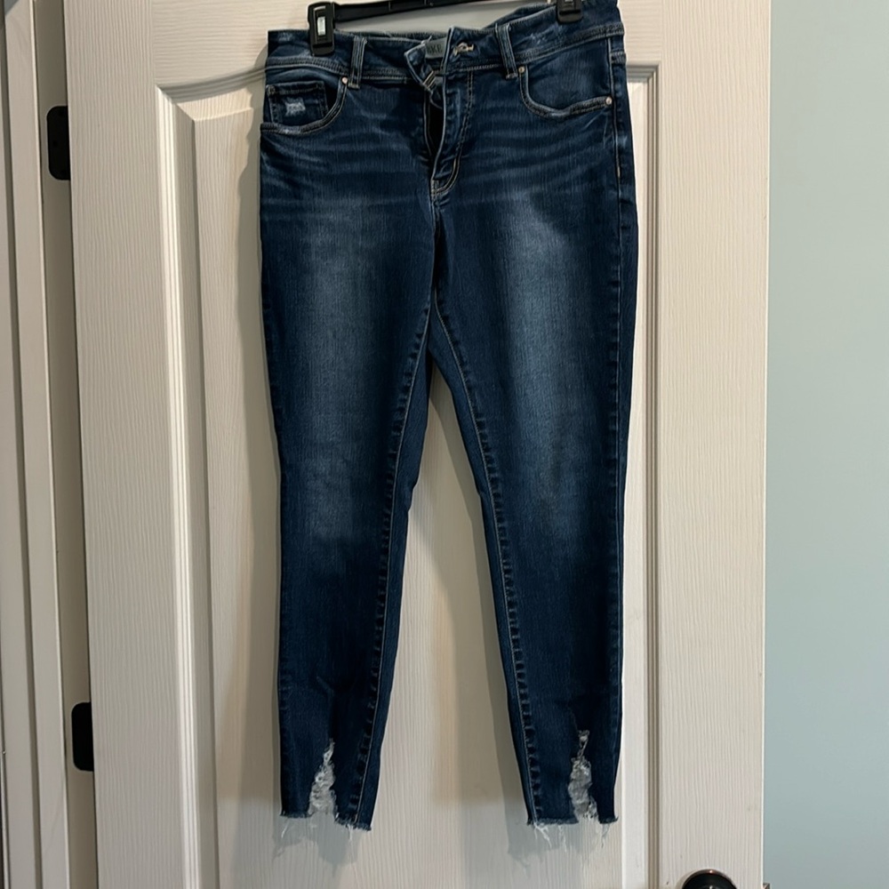 Buckle Gabby ankle skinny jeans with frayed hem
